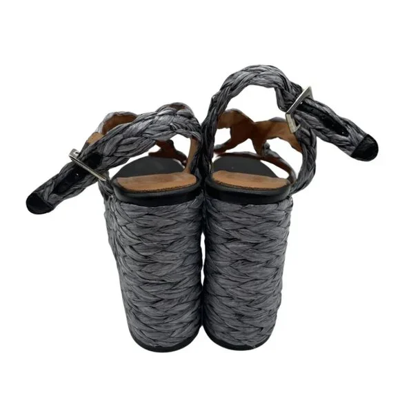 Robert Clergerie Ally Raffia Platform Wedge Sandal Womens Size US 6.5 - Picture 6 of 11